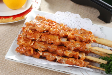 fried chicken with french fries
