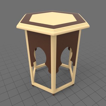 Moroccan end table