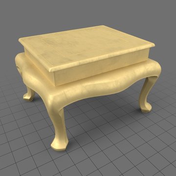 Antique brass table