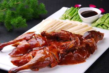grilled meat and vegetables
