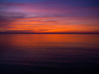 Beautiful, multi-colored clouds at sunset. Ko Phangan.Thailand.