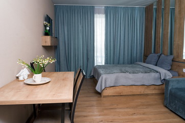 Interior of modern studio room