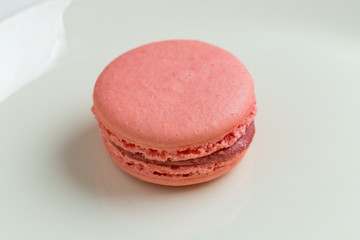 one pink macaroon