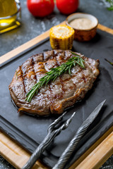 juicy Ribeye steak