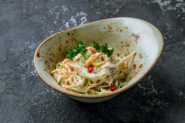 coleslaw salad with cabbage and carrots