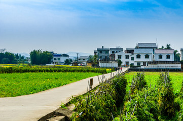 Village and countryside scenery