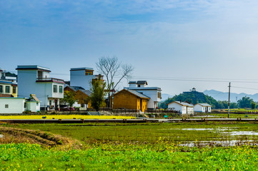 Village in the mountains 