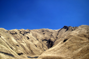 野焼き後の阿蘇山