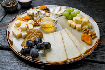Cheese plate italian food