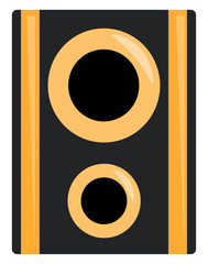 A loudspeaker box vector or color illustration © Morphart