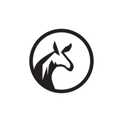 Horse logo icon design template
