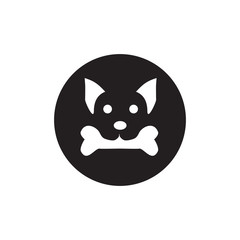 Dog icon logo design vector template