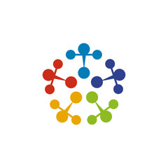 Community and adoption care logo design template