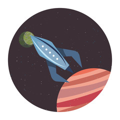 rocket planet space