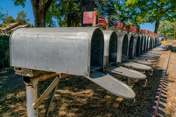 Mail Boxes All in a Row