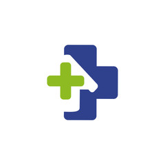 Fototapeta premium Medical and health care logo design vector template