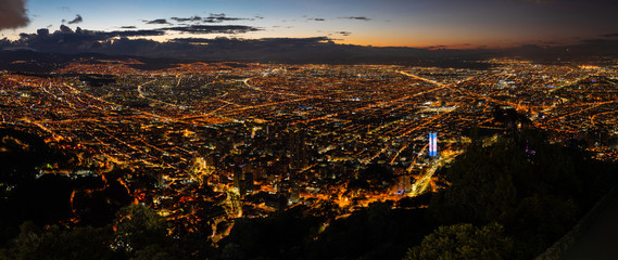 Bogota city sunset panorama  © Juan