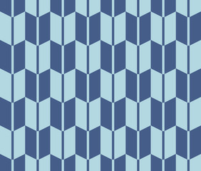 Abstract Blue Seamless Geometric Pattern Background