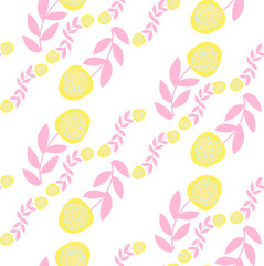 Floral seamless pattern for fabric and stationery design. Spring background for your social networks and cards