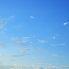 beautiful clear blue sky with fluffy white cloud in the morning day good weather
