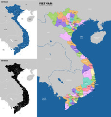 vietnam administrative map