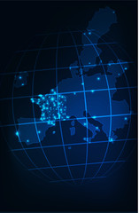 diffusion d'une épidémie dans le monde