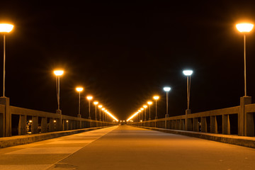 Light on bridge