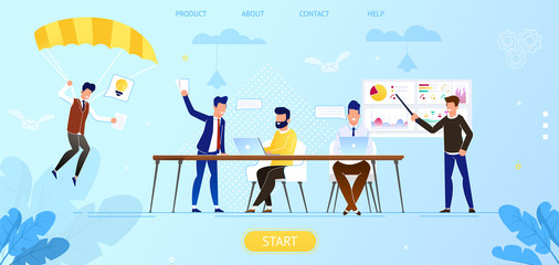 Creative People in Office Working Together. Idea.