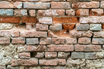 Texture of the old brick wall