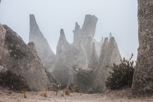 Beautifull stone forest of Huito in the Cotahuasi Canyon, Arequipa Peru