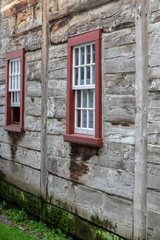 Fototapeta na wymiar cabin windows