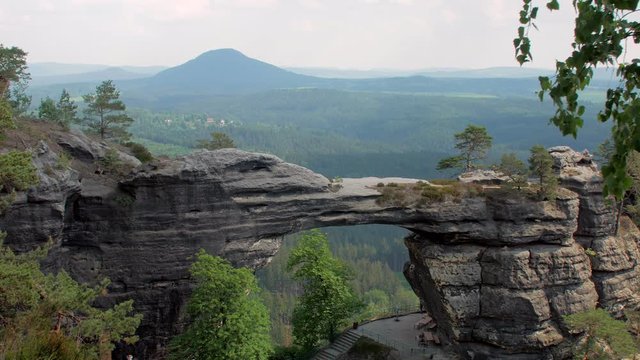 symbol of Bohemian Switzerland, the largest sandstone arch in Europe