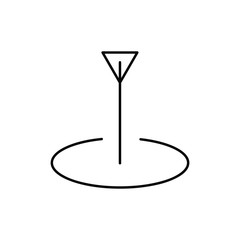 gps position pin vector icon