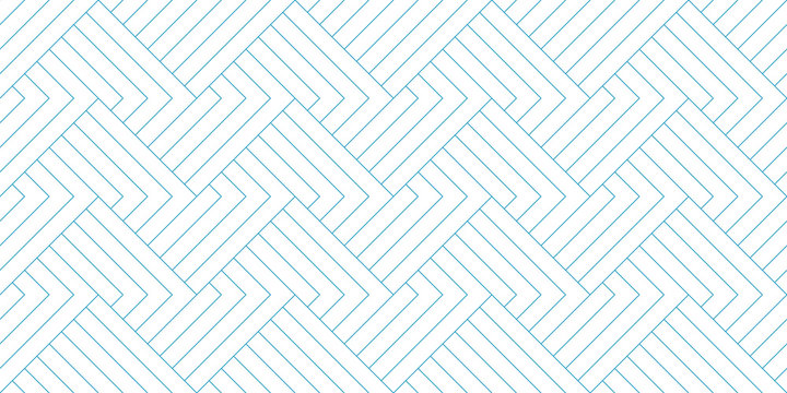 Abstract geometric line pattern seamless blue diagonal line on white background. Summer vector design.