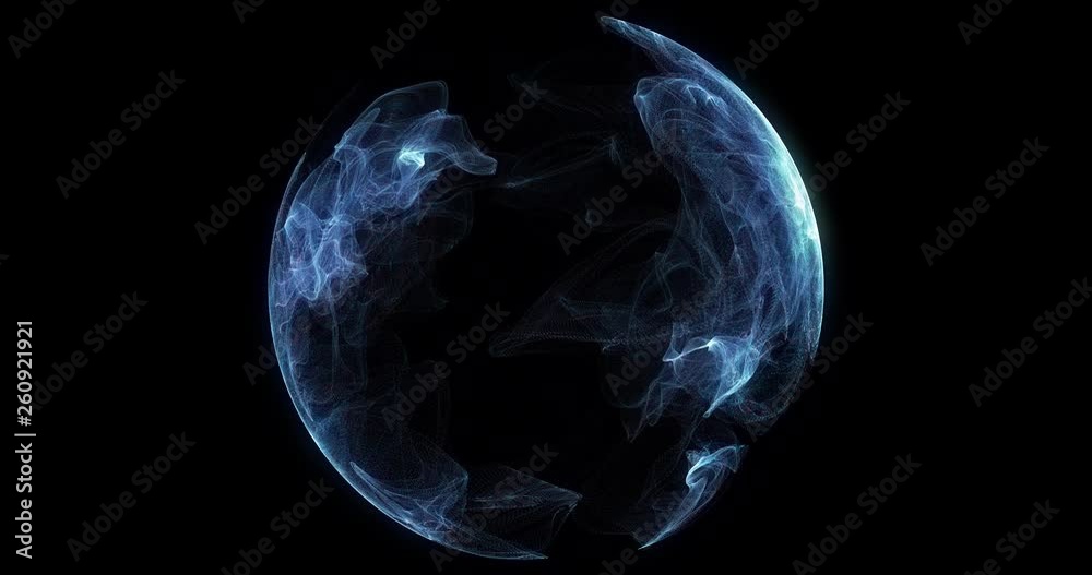 Poster abstract particle sphere, science background.virtual flow big binary data visualization. digital tec