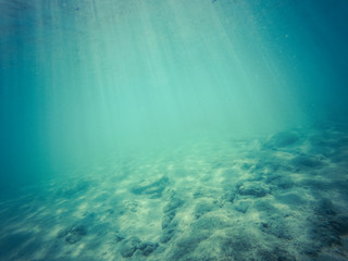 tropical blue ocean underwater background - luxury nature pattern
