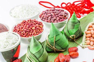 Chinese traditional festival delicacies Dragon Boat Festival Zongzi..