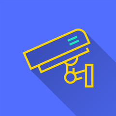 Security camera - vector icon for graphic and web design.