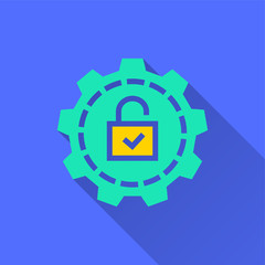 Data security - vector icon for graphic and web design.