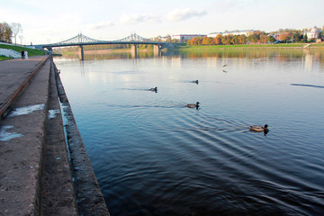  embankment in the city center