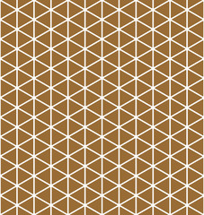 Base grid Mitsukude for patterns Kumiko.Brown color background.
