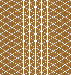 Base grid Mitsukude for patterns Kumiko.Brown color background.