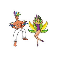 couple brazilian dancers character