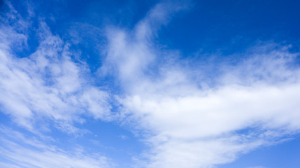 Blue sky with cloud. Clearing day and Good weather in the morning. 