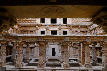 Rani ki vav, an stepwell on the banks of Saraswati River in Patan. A UNESCO world heritage site in Gujarat, India