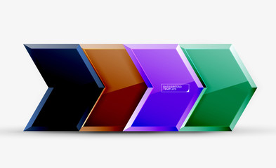 Arrow geometrical abstract background, directional wallpaper concept