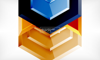 Arrow geometrical abstract background, directional wallpaper concept