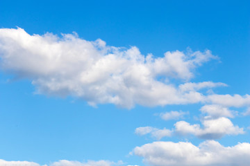 blue sky and white clouds