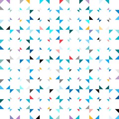 Fototapeta na wymiar Colorful Geometric Seamless Pattern with Squares and Triangles. Vector Minimal Background