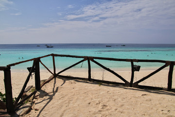 Fototapeta na wymiar Nungwi Beach, Zanzibar, Tanzania, Indian ocean